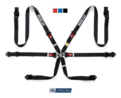 Billede af Sparco 6-punkts sele - FIA 8853-2016 - Sort