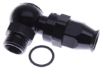 Billede af AN8 (3/4"-16 UNF) - > AN8 hose - 90gr. Black  - PTFE fitting - Banjo fit