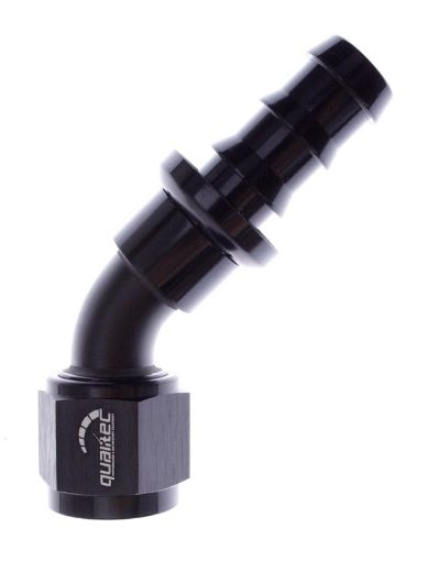 Billede af 45gr. AN fitting - AN-10 - Sort - Push lock