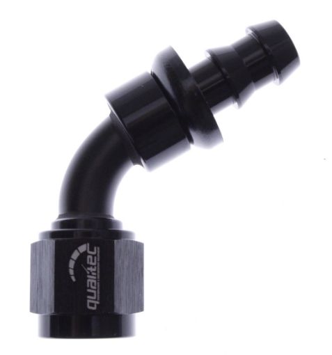 Billede af 60gr. AN fitting - AN-6 - Sort - Push lock