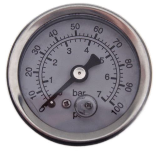 Billede af Benzintryks UR / viser / manometer - 0-7 bar
