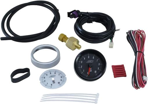 Billede af AEM 30-5135M 0-10.2Bar Oil Pressure Metric Analog Gauge