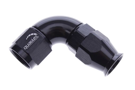 Billede af 90gr. PTFE AN fitting - AN-10 - Sort - High Flow