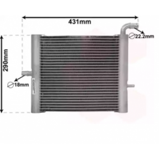 Billede af Køler element - Til vandintercooler 