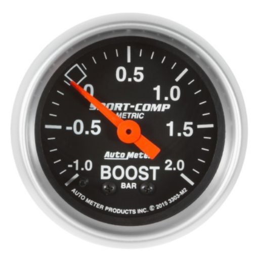 Billede af Autometer Sport-Comp Gauge Vac/Boost 2 1/16in -1 - +2 Bar