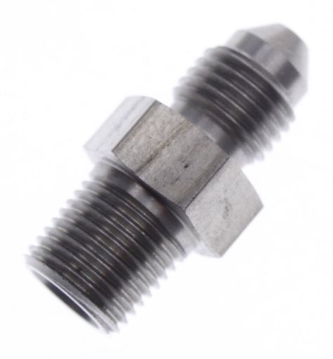 Billede af AN3 Han - 1/8"NPT Han - Nippel Fitting - Stainless steel