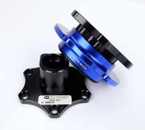 Billede af NRG Race Short Hub Datsun - Black Body Blue Ring