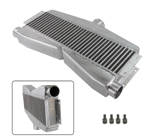 Billede af 2-INLET 1-OUTLET ALUMINUM INTERCOOLER - Top outlet
