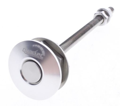 Billede af Push clip - Hjelmlås - Silver (OD: 32mm - L: 100mm))