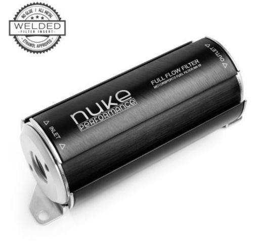 Billede af Nuke Performance brændstoffilter AN10 100 micron rustfrit stål