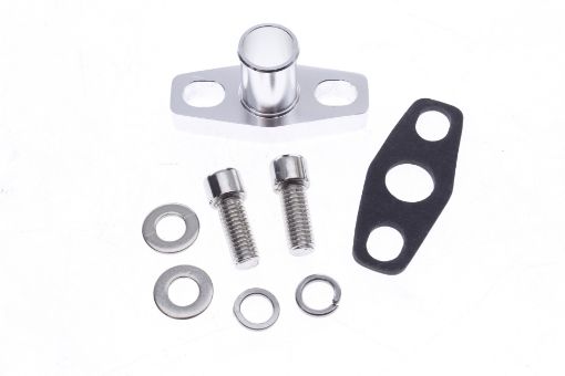 Billede af Returløbsflange 16mm. slangestuds - 38-43mm. mellem bolthuller