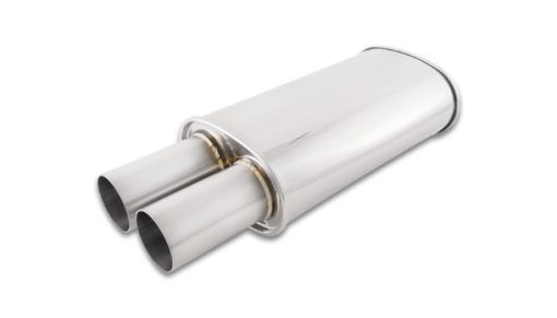 Billede af Vibrant Streetpower Oval Muffler w/3.00in Round Straight Cut Tip (3.00in Inlet)