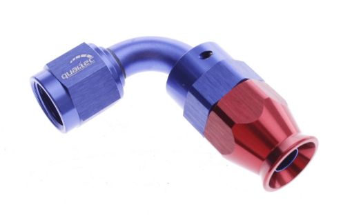 Billede af 90gr. PTFE AN fitting - AN-3 - Rød/Blå