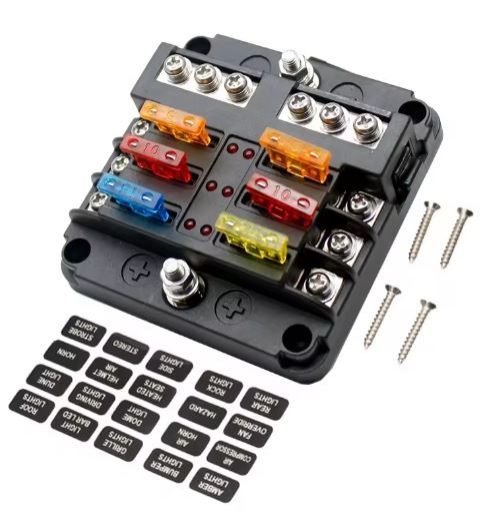 Billede af Sikringsholder med 6 sikringer