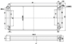 Billede af Radiator EXTREME Motorsport 1014x519x90 mm