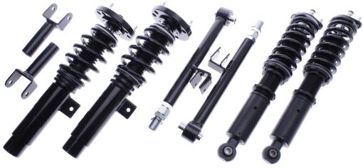 Billede af BMW E46 monotube coilover med 32-trins dæmperjustering