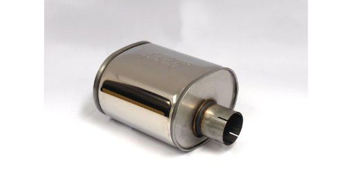 Billede af Simons U367620R rustfri universal lyddæmper 3"/76 mm – oval