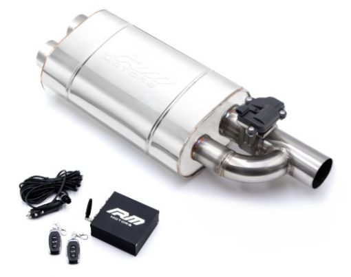 Billede af Exhaust muffler with Cutout valve - 3"->2x2,5"
