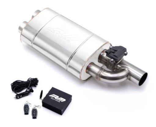 Billede af Exhaust muffler with Cutout valve - 2,5"->2x2,5"