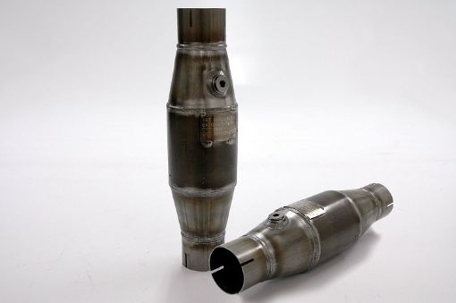 Billede af Simons racing katalysator - 100 cellers metallisk - SBF/FIA Godkendt - 2,5" Clamp connection