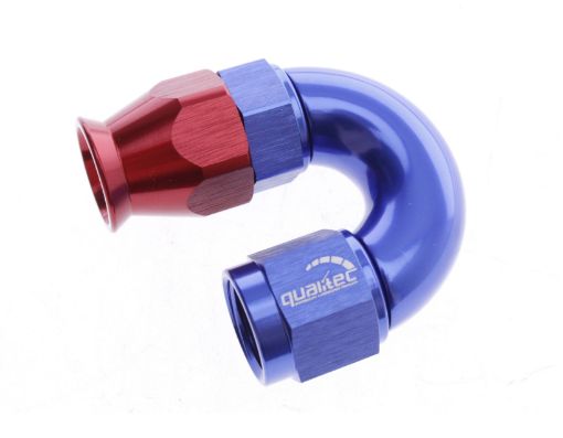 Billede af 180gr. PTFE AN fitting - AN-4 - Rød/Blå - High Flow