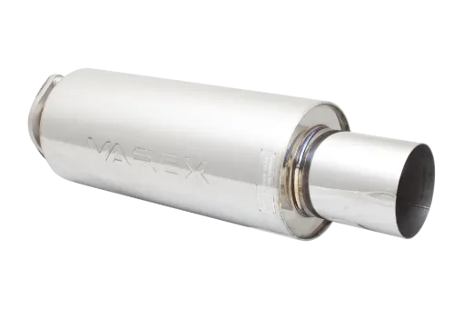 Billede af Round Body 7" x 15" (17,78cm x 38,1cm) Center in/Center out 3" Flanged Inlet, 4.5" Single-wall Tip - VMK2G-300