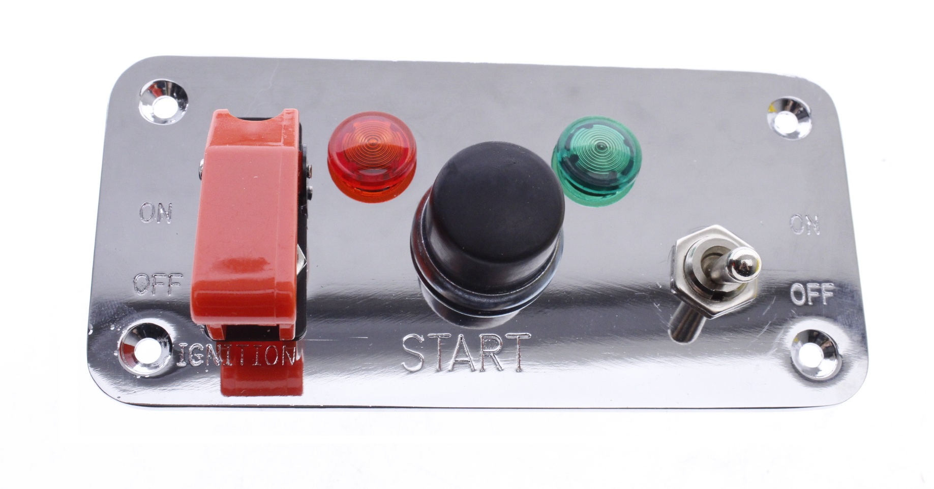 Gearhead Racing Switch Panel – Push Button Start, Battery Kill Disconnect, Cut Off With Key