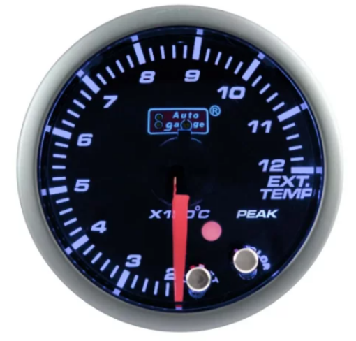 Billede af Autogauge EGT Udstødningstemperaturmåler - Dark