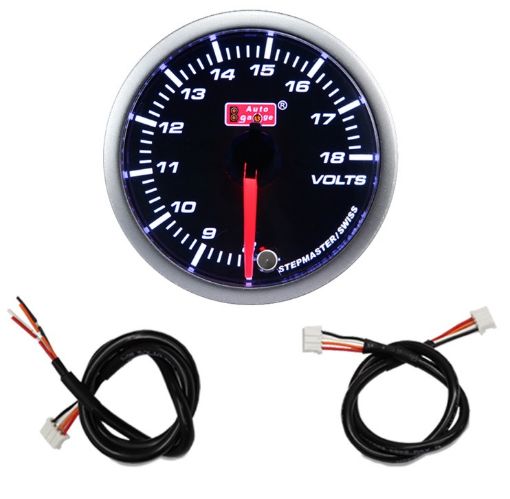Billede af Autogauge voltmeter - Dark