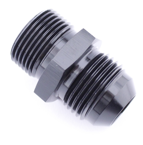 Billede af Nippel adapter AN4 han – 1/4" BSP han sort