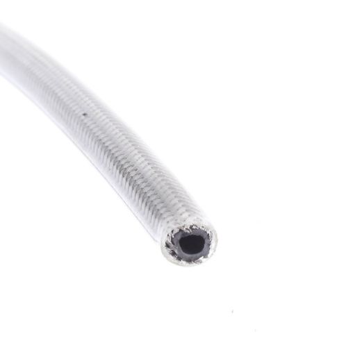 Billede af AN3 Stålarmeret benzinslange - GRÅ (Max 10 bar) - LAGERSALG