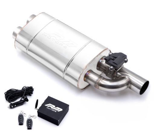 Billede af Exhaust muffler with Cutout valve - 3"->2x3"