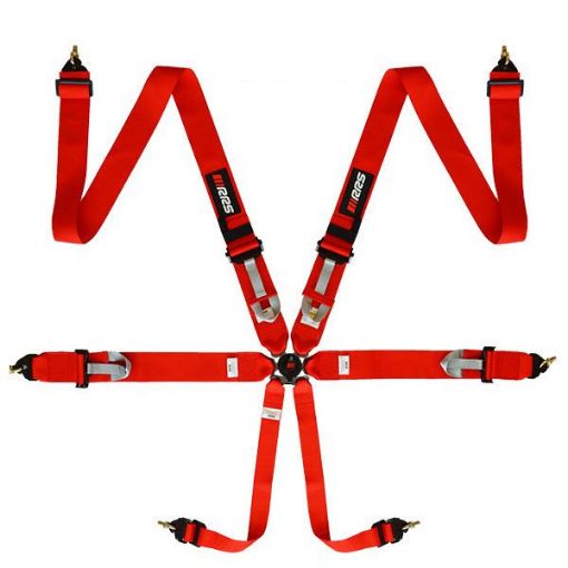 Billede af RRS FIA 3" 2" R6 HANS® 2,8 Kg Rød Sikkerhedssele