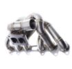 Billede af Toyota 2JZ-GTE turbo manifold - T4 split - 3mm. High Quality
