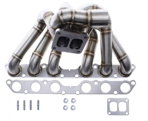 Billede af Toyota 2JZ -GE turbo manifold - T4 split - 3mm. High Quality