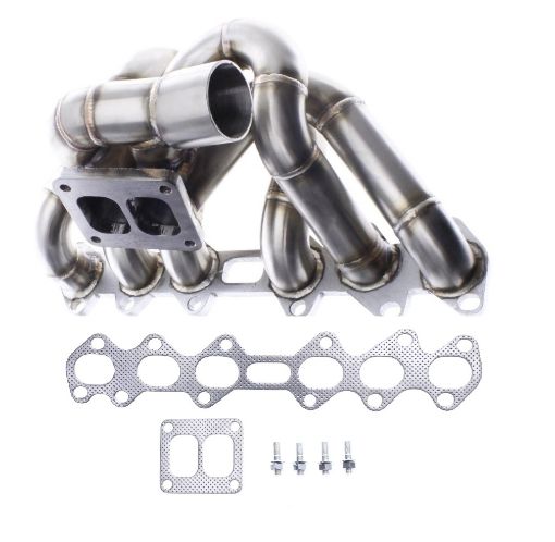 Billede af Toyota 2JZ-GTE turbo manifold - T4 split - 3mm. High Quality