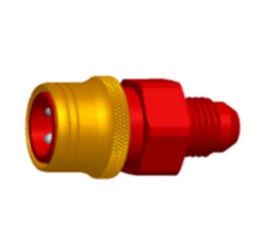 Billede af AN male quick connect adapter -Black/Gold - AN10