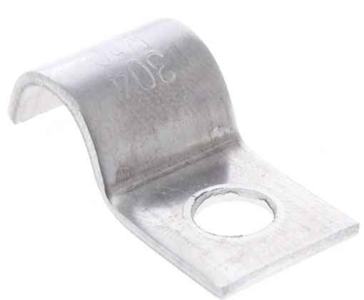 Billede af Rustfri "Chrome" Enkelt P-Klemme 10mm