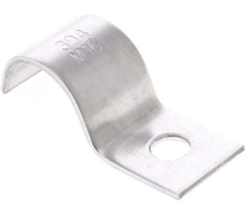Billede af Rustfri "Chrome" Enkelt P-Klemme 16mm