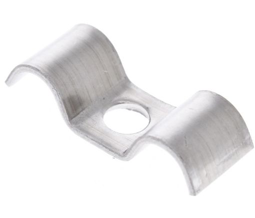 Billede af Rustfri "Chrome" Dobbelt P-Klemme 18mm