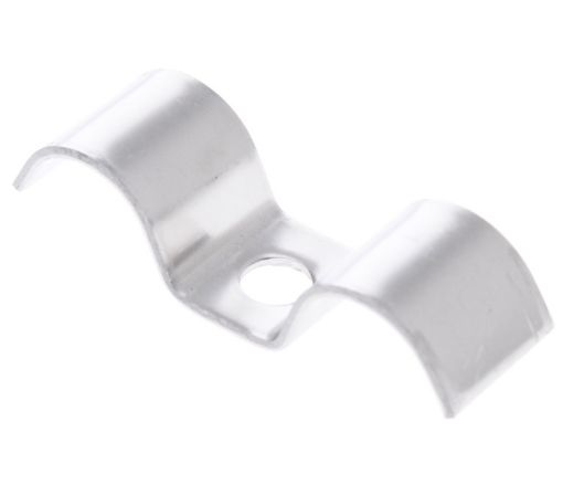 Billede af Rustfri "Chrome" Dobbelt P-Klemme 16mm
