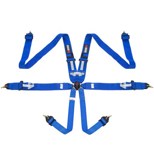 Billede af RRS FIA R6 2,9 Kg Blå Sikkerhedssele (6-Punkts)