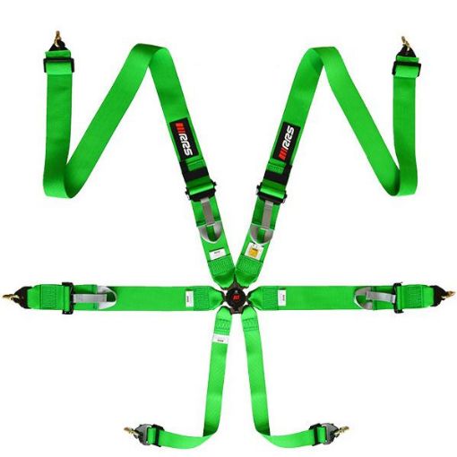 Billede af RRS FIA R6 Grøn Sikkerhedssele