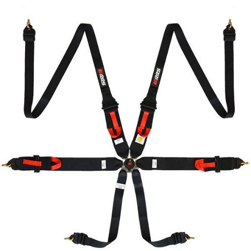 Billede af RRS FIA 3" 2" R6 HANS® 2,8 Kg Sort Sikkerhedssele