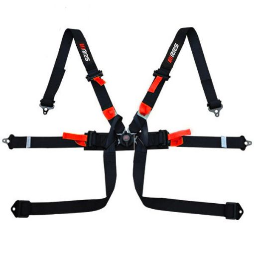 Billede af Enkeltseater FIA HANS® Sikkerhedssele – Sort