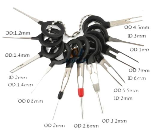 Billede af Værktøj til fjernelse af terminaler/stikben - 11 stk.
