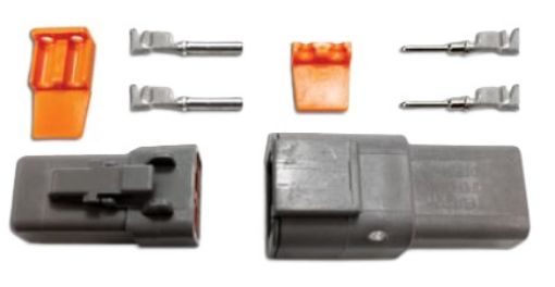 Billede af 2 pin - Deutsch stik - HAN/HUN sæt - Incl. stikben