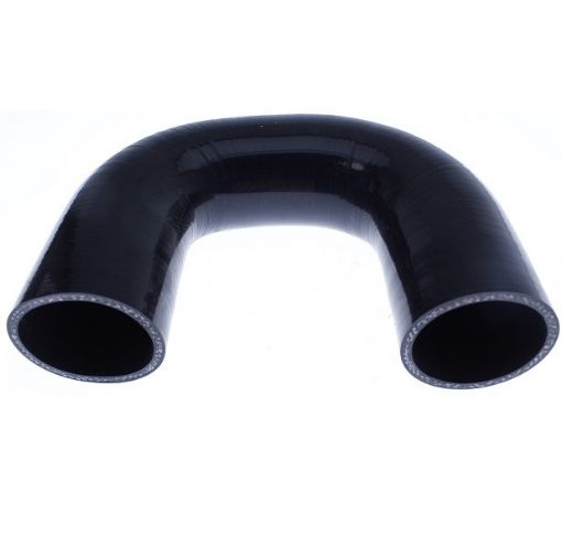 Billede af 2.5" / 63.5mm. - 180 graders silikonebøjning - Sort
