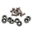 Billede af 8 x M6x20 Stål bolte + skiver - Grå