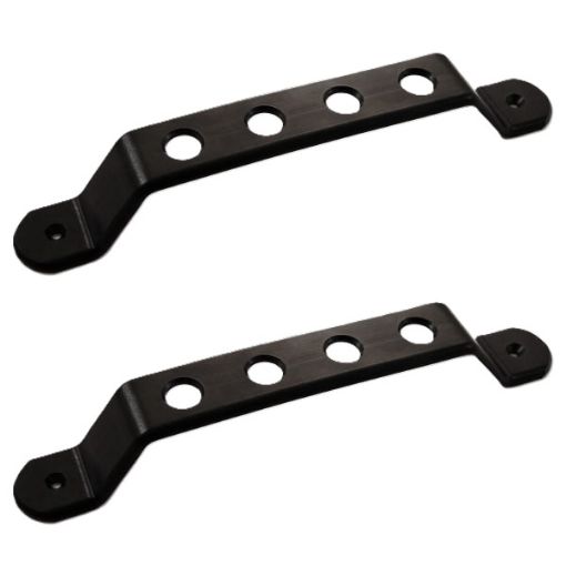 Billede af Universelle Sorte Dørhåndtag i Aluminium (Sæt)